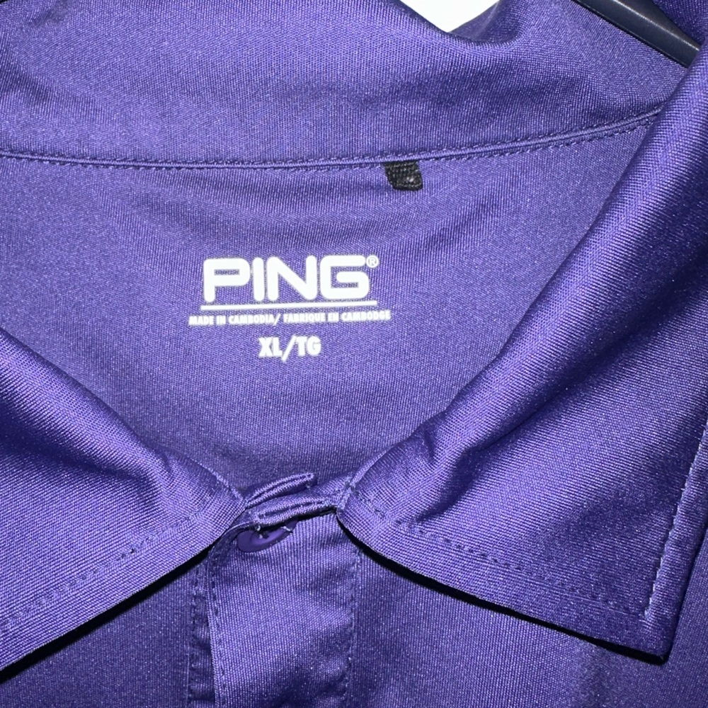 Ping Men's Deep Purple Polo Shirt
